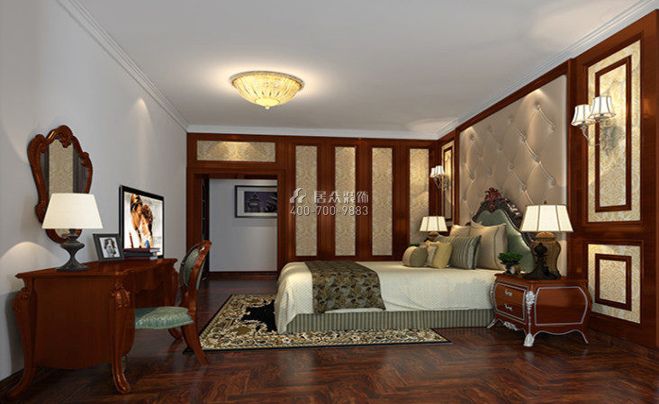 天湖郦都180平方米欧式风格平层户型卧室装修效果图