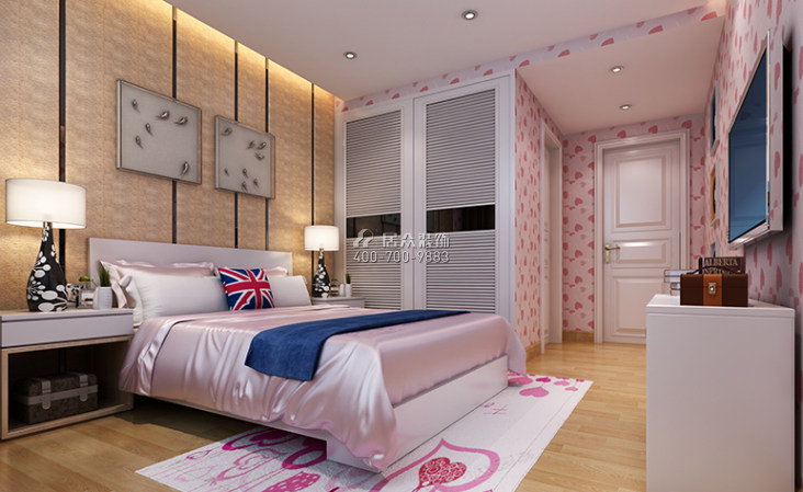 碧桂园400平方米欧式风格别墅户型卧室装修效果图