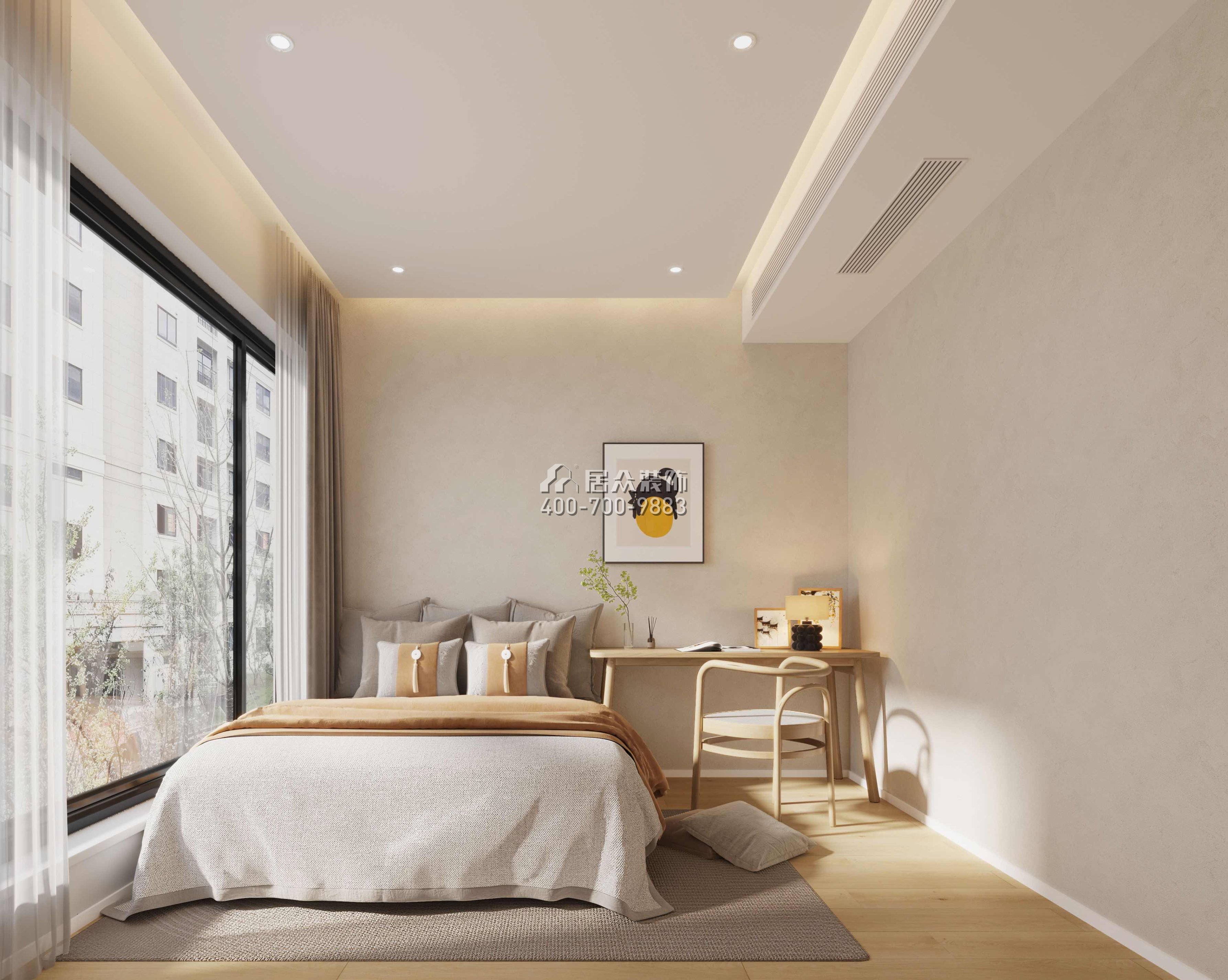天健天骄南苑123平方米现代简约风格平层户型卧室装修效果图