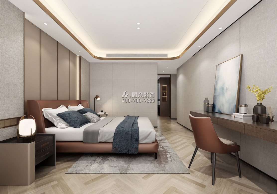 壹方中心155平方米现代简约风格平层户型卧室（中国）科技有限公司官网效果图