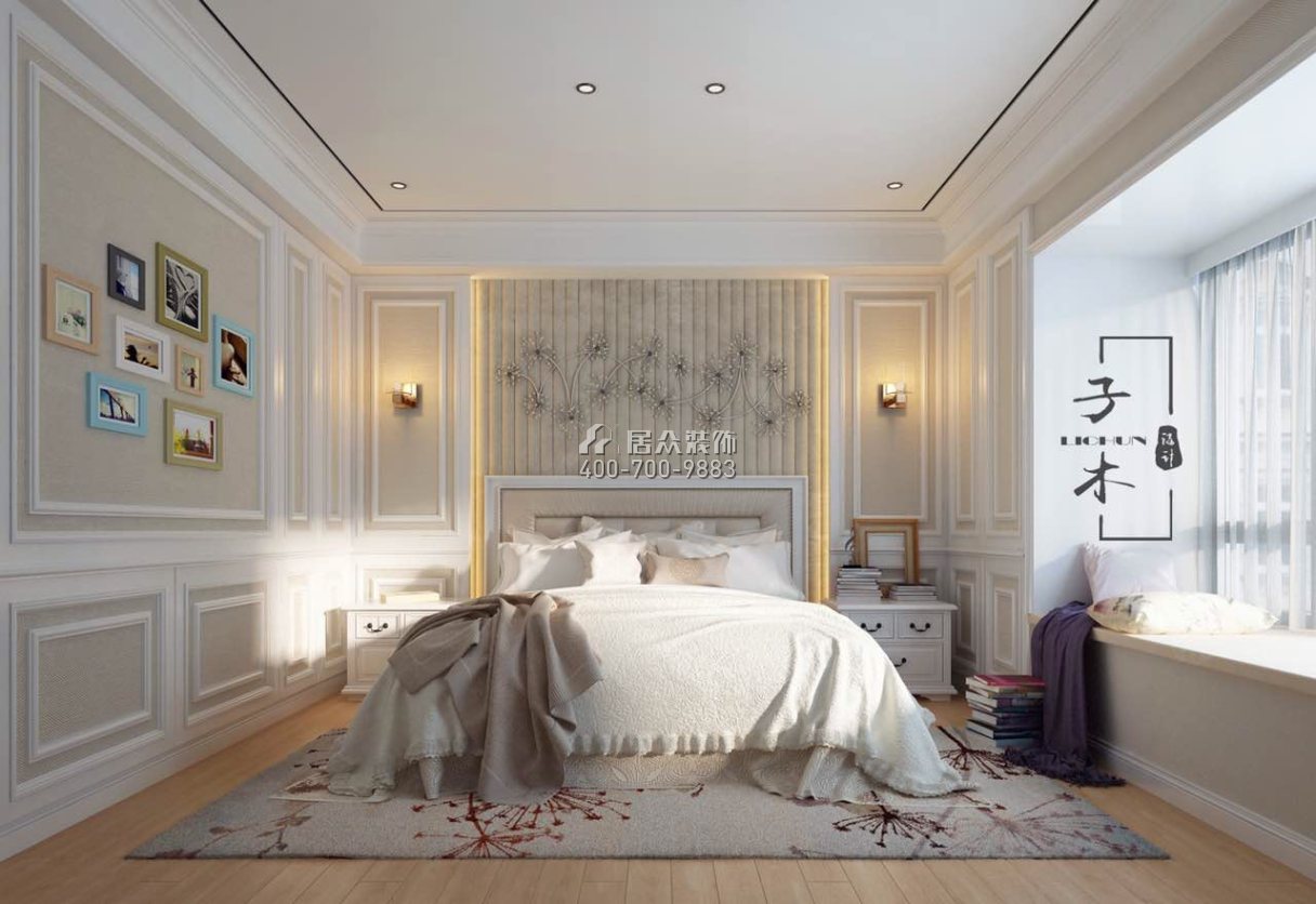 红树别院280平方米现代简约风格复式户型卧室装修效果图