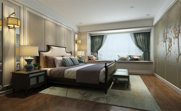 宝生120平方米欧式风格平层户型卧室装修效果图