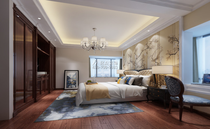 海岸明珠99平方米歐式風格平層戶型臥室裝修效果圖