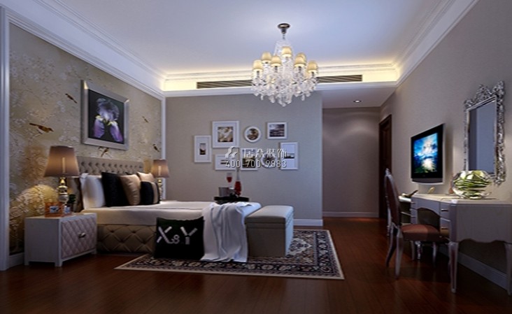 海悅府180平方米現代簡約風格平層戶型臥室裝修效果圖