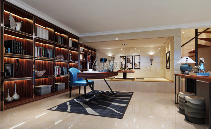 泰华阳光海150平方米现代简约风格平层户型客厅装修效果图