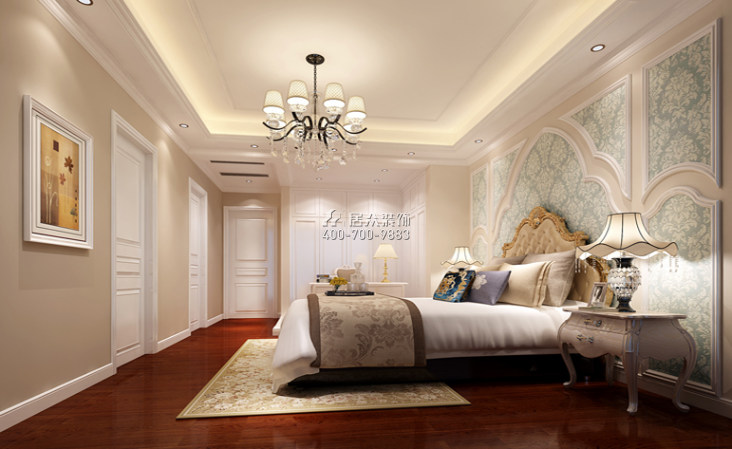 水岸汇景200平方米欧式风格平层户型卧室装修效果图