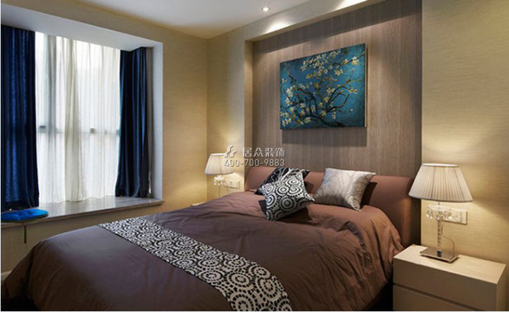 陽光郡公寓118平方米現代簡約風格平層戶型臥室裝修效果圖