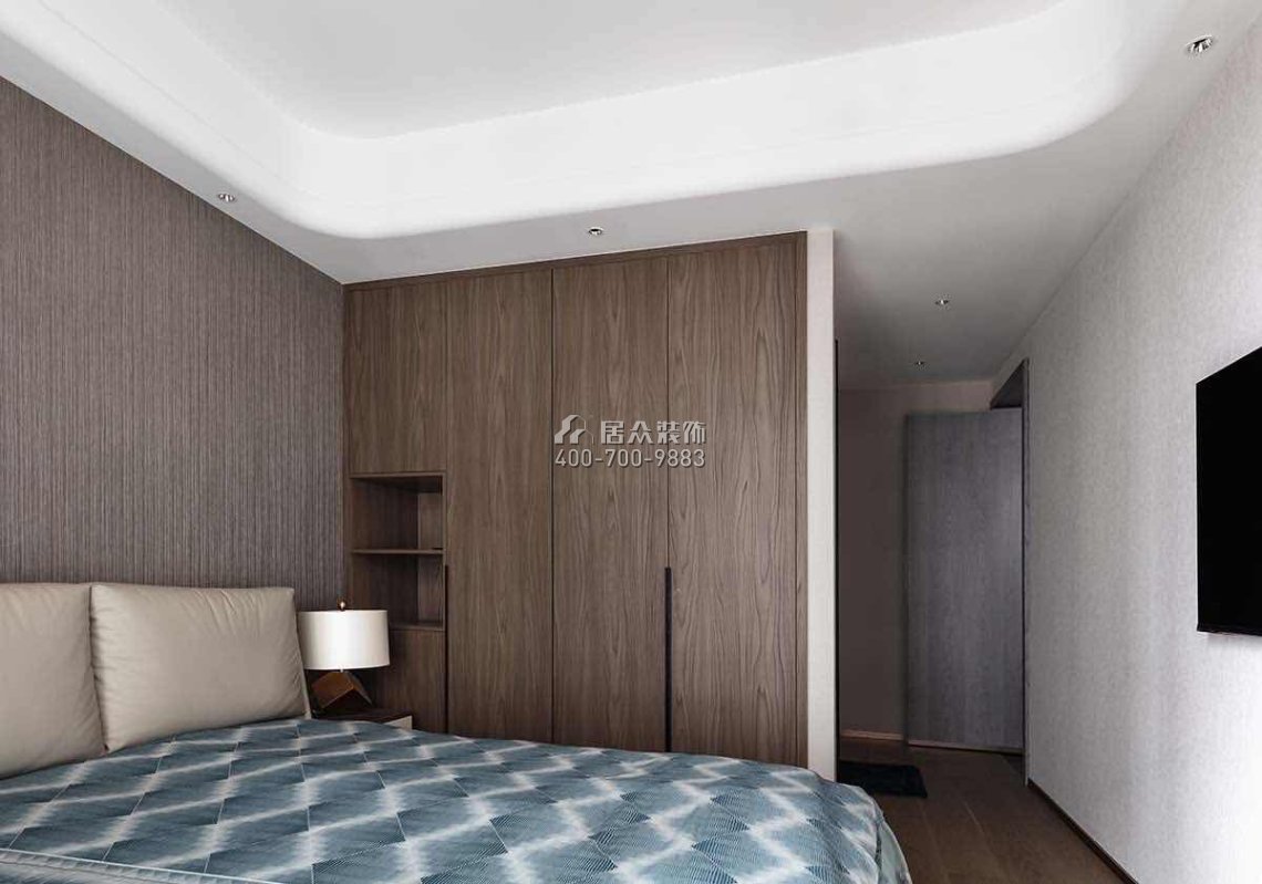 建发央玺186平方米现代简约风格平层户型卧室装修效果图