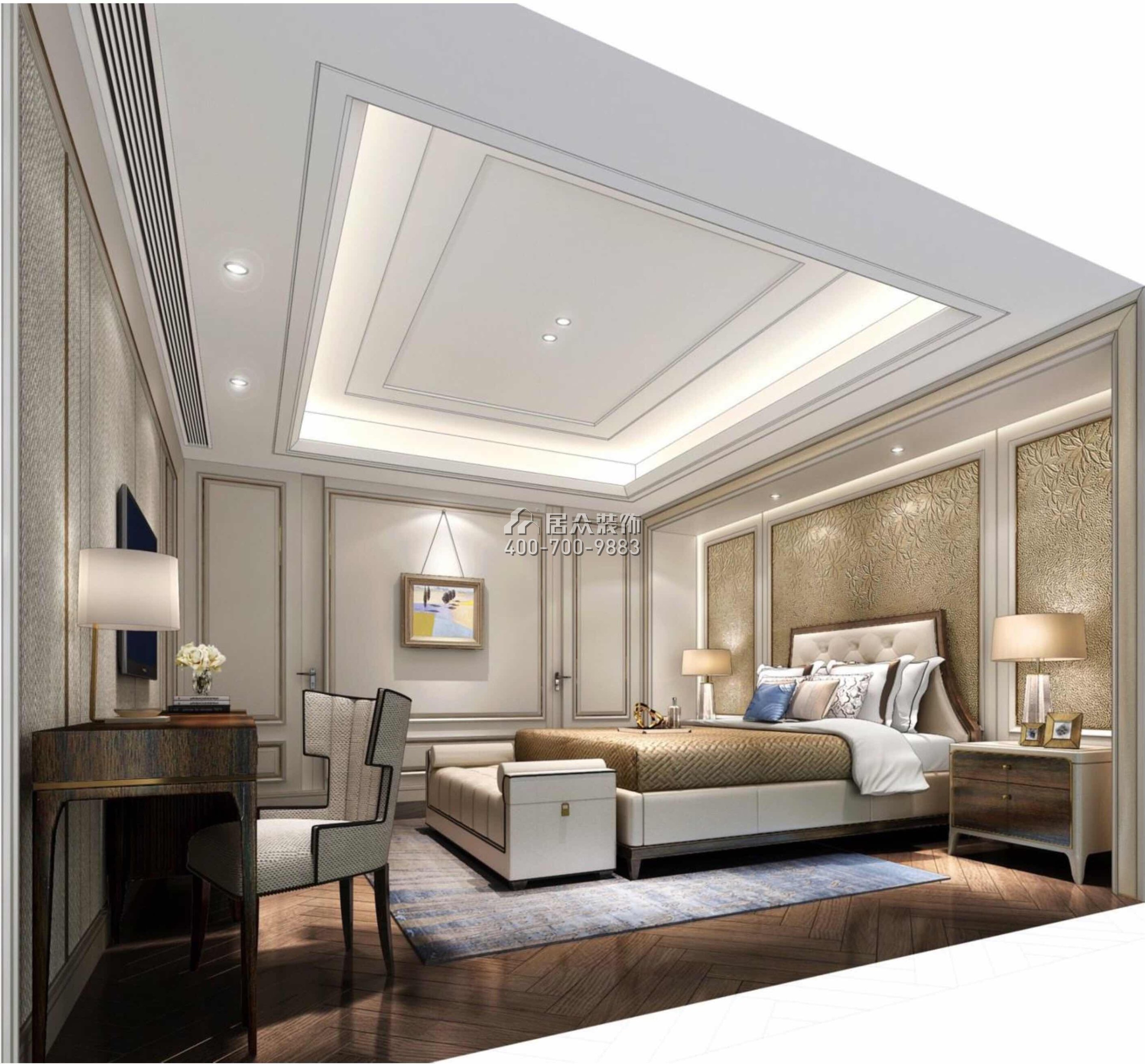 山语清晖一期226平方米欧式风格平层户型卧室装修效果图
