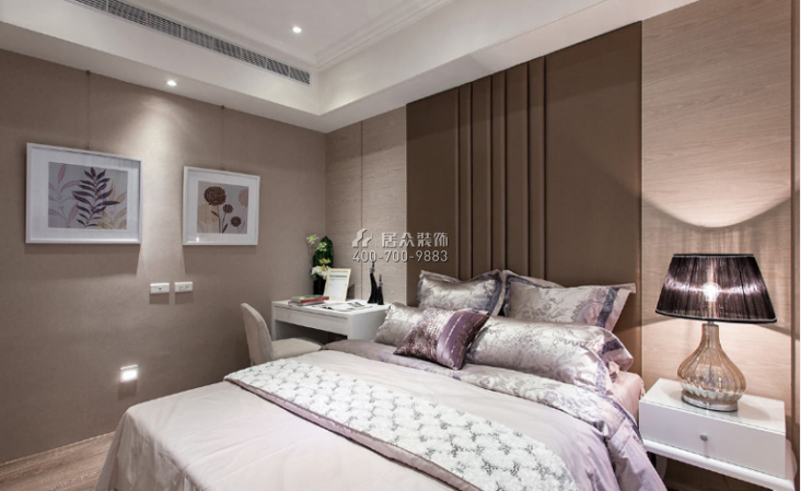 名景台北苑130平方米美式风格平层户型卧室装修效果图