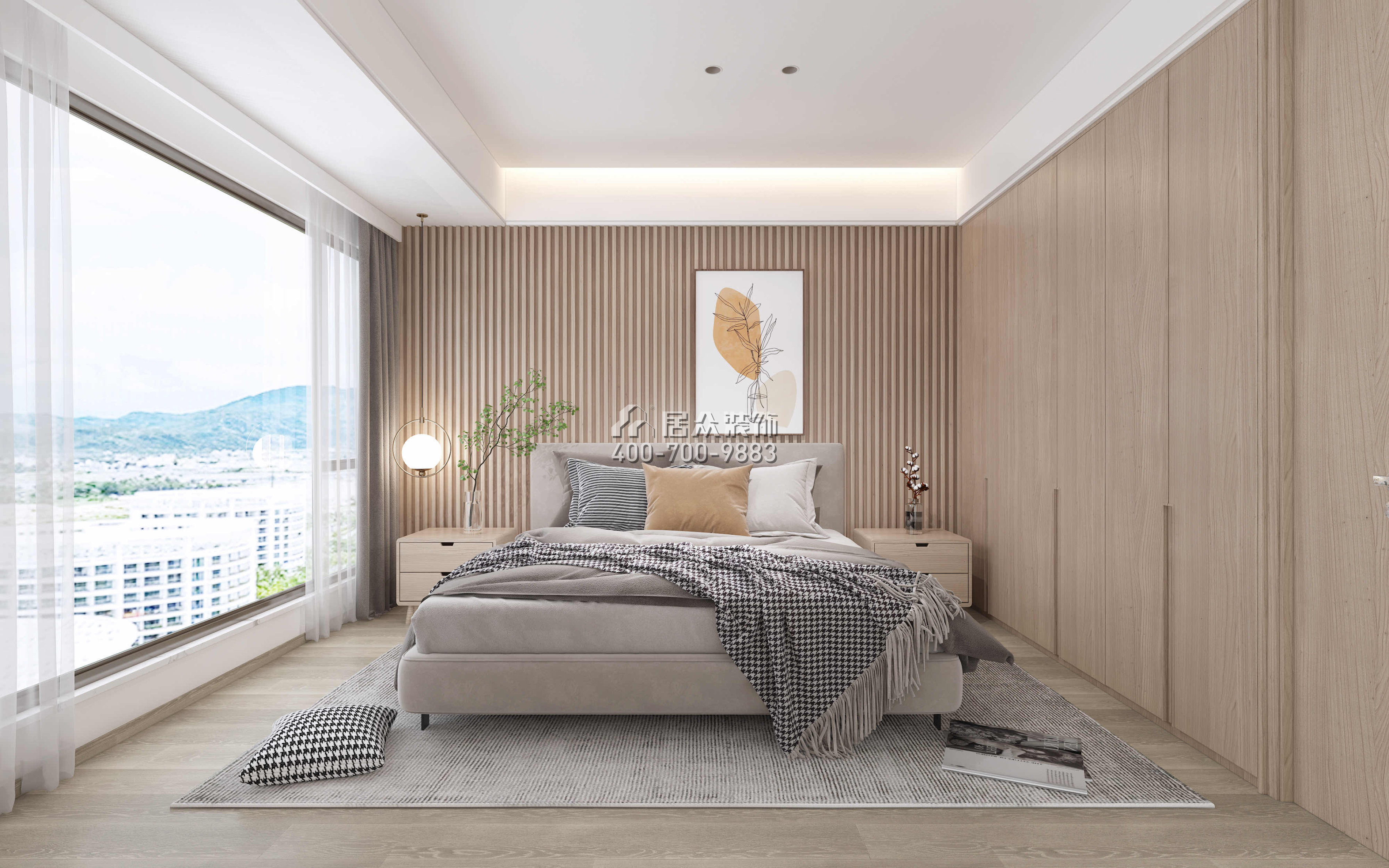 星河明居115平方米现代简约风格平层户型卧室装修效果图