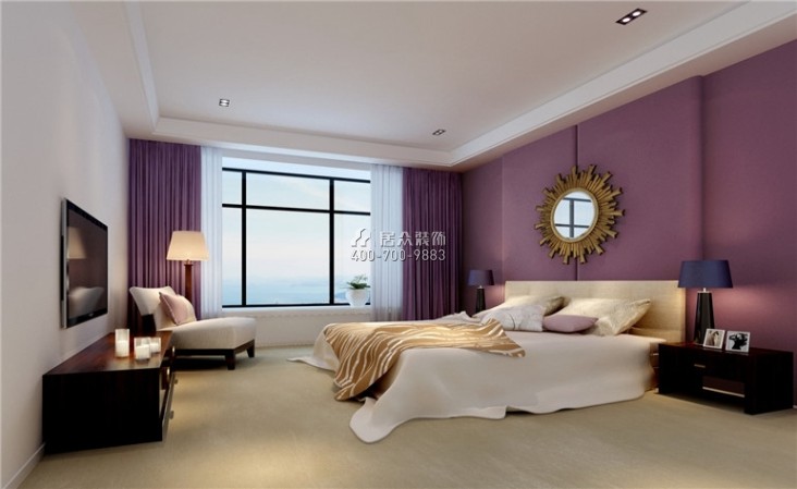 中华仁家120平方米现代简约风格平层户型卧室装修效果图