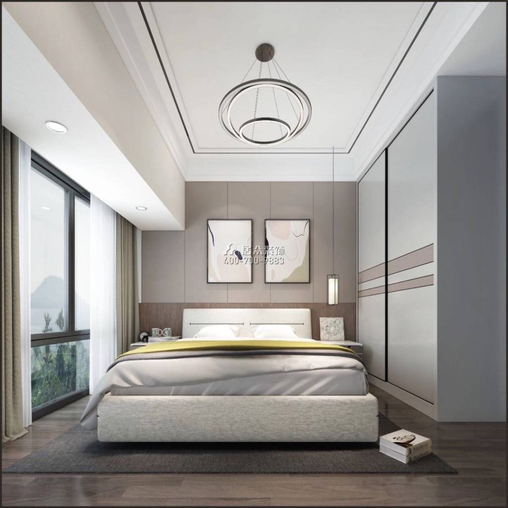 中熙香繽山花園三期220平方米現代簡約風格平層戶型臥室裝修效果圖