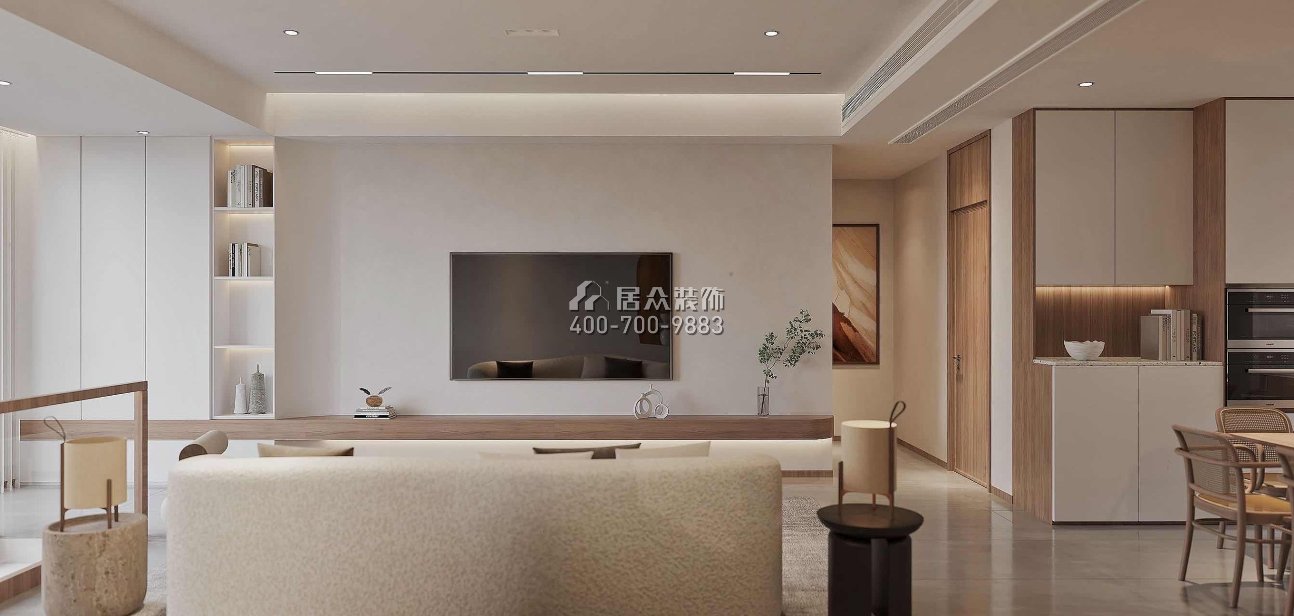 翠湖香山别苑330平方米其他风格复式户型客厅装修效果图