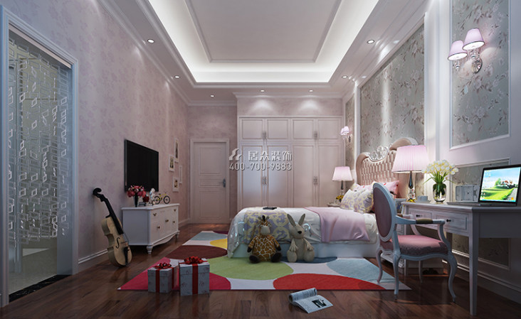 绿岛明珠385平方米欧式风格复式户型卧室装修效果图