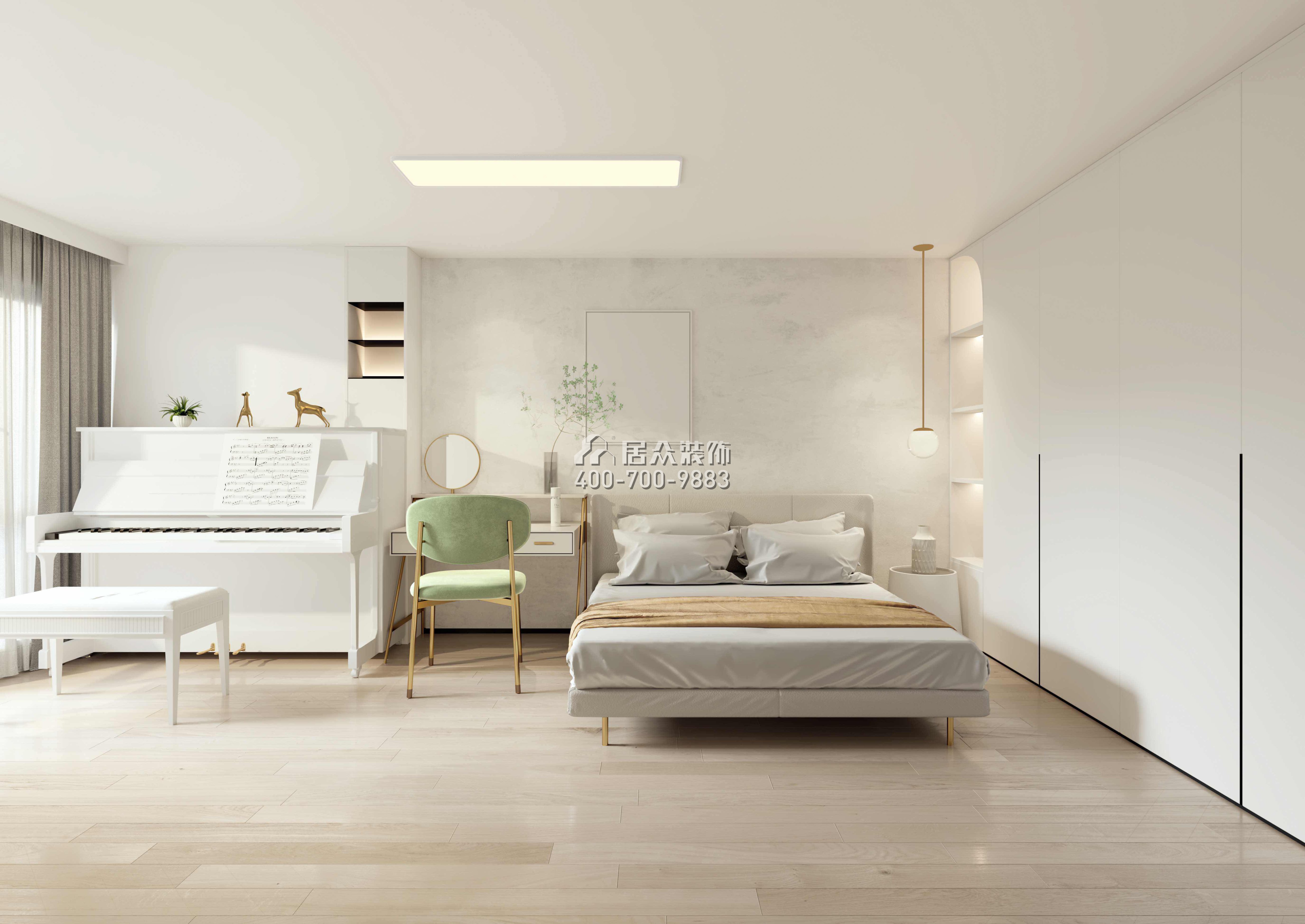 万科臻湾汇120平方米现代简约风格复式户型卧室装修效果图
