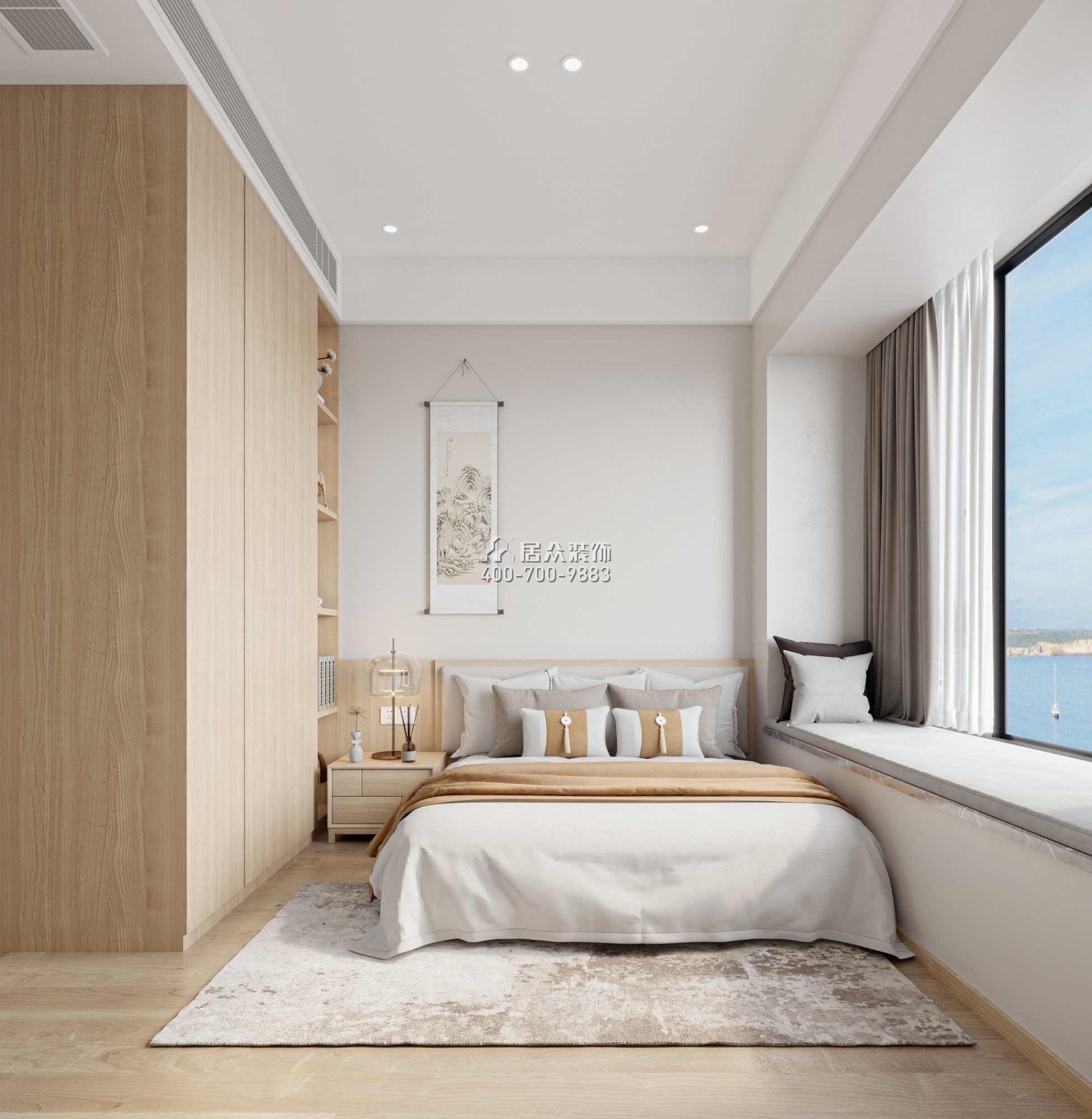 华发绿洋湾191平方米其他风格平层户型卧室装修效果图