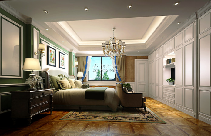 龙湖湘风原著350平方米欧式风格别墅户型客厅装修效果图