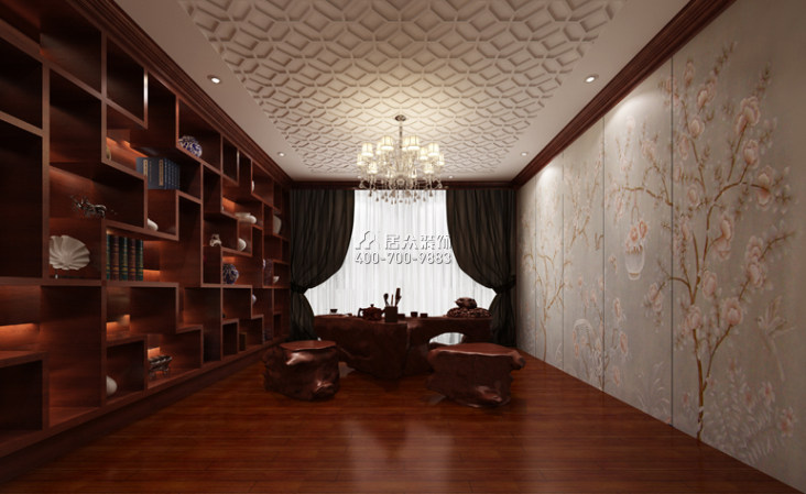 湘银星城188平方米中式风格平层户型娱乐室装修效果图
