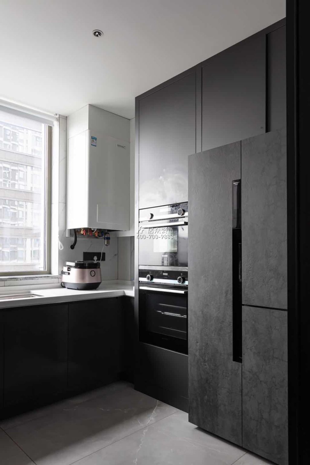 建发央玺186平方米现代简约风格平层户型厨房装修效果图