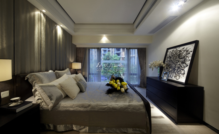 云荷廷公寓溪轩260平方米现代简约风格平层户型卧室装修效果图