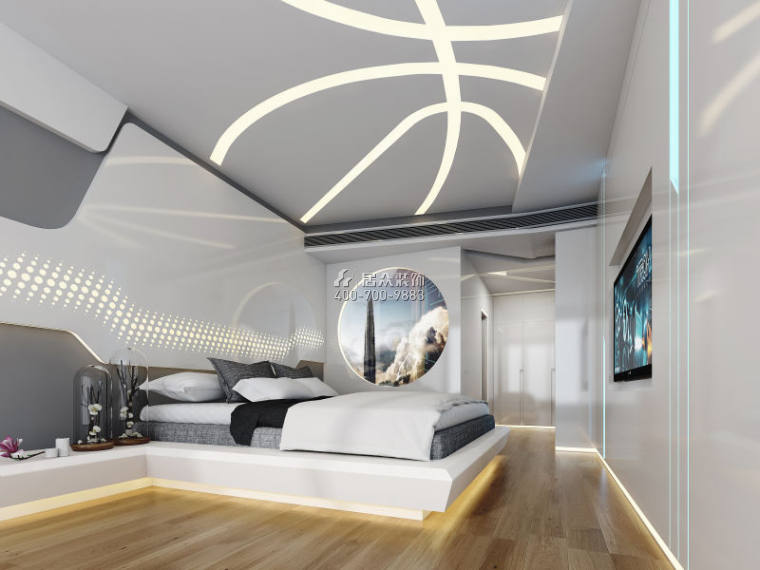 三湘海尚花园一期170平方米其他风格平层户型卧室装修效果图