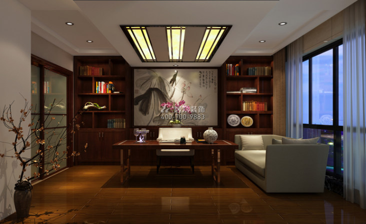 金信海怡216平方米中式风格平层户型客厅装修效果图