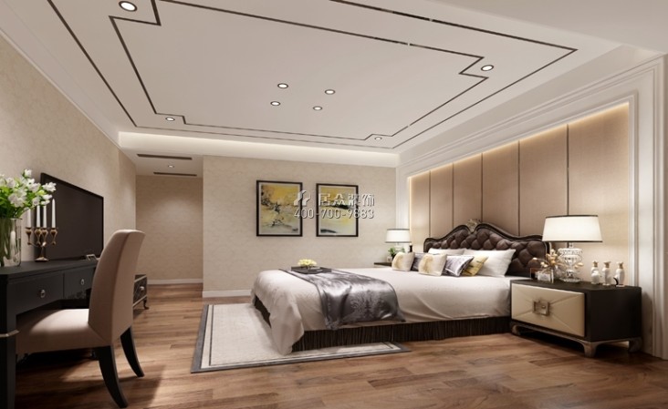 城市原筑280平方米新古典风格复式户型卧室装修效果图