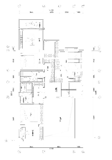 盈峰翠邸650平方米中式风格别墅户型装修效果图