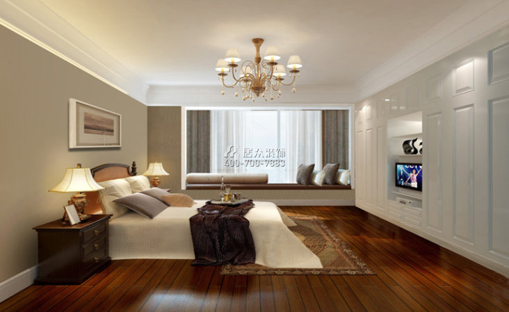 天鹅堡230平方米欧式风格平层户型卧室装修效果图