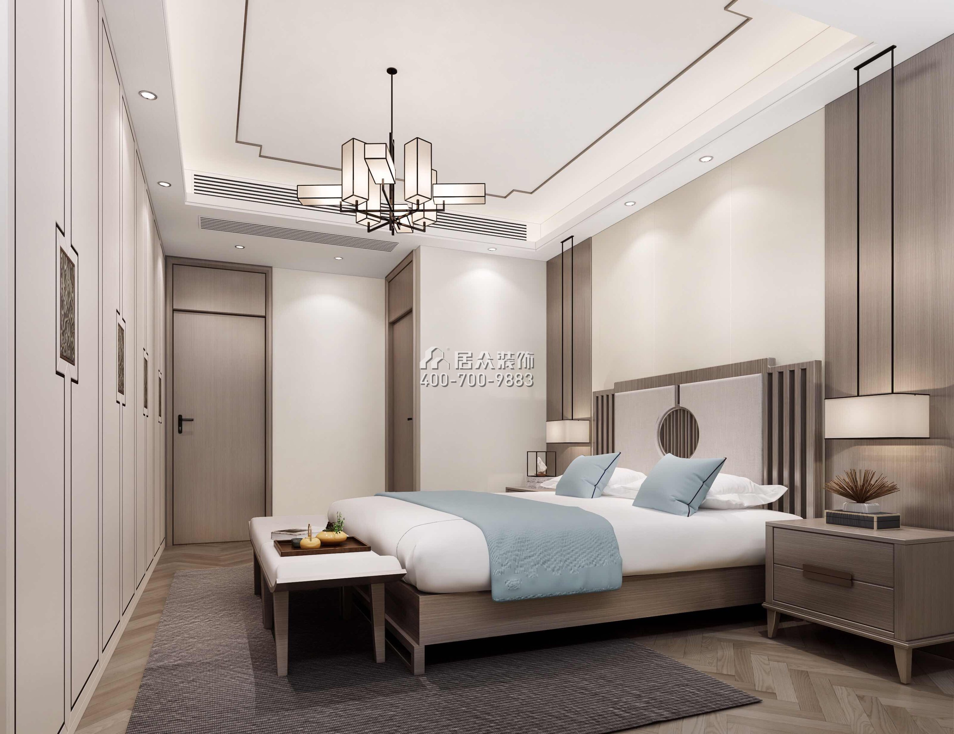 香山里花园五期180平方米中式风格平层户型卧室装修效果图