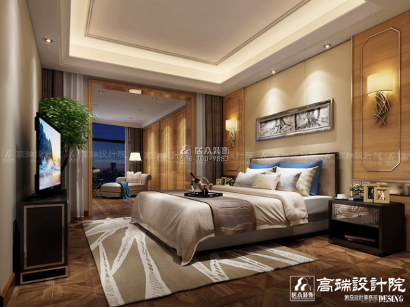 富湾国际330平方米其他风格复式户型卧室装修效果图