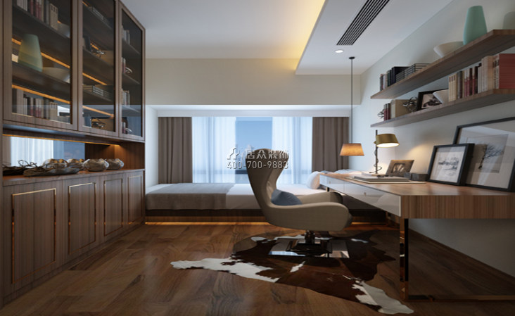 塘朗城140平方米現代簡約風格平層戶型臥室裝修效果圖
