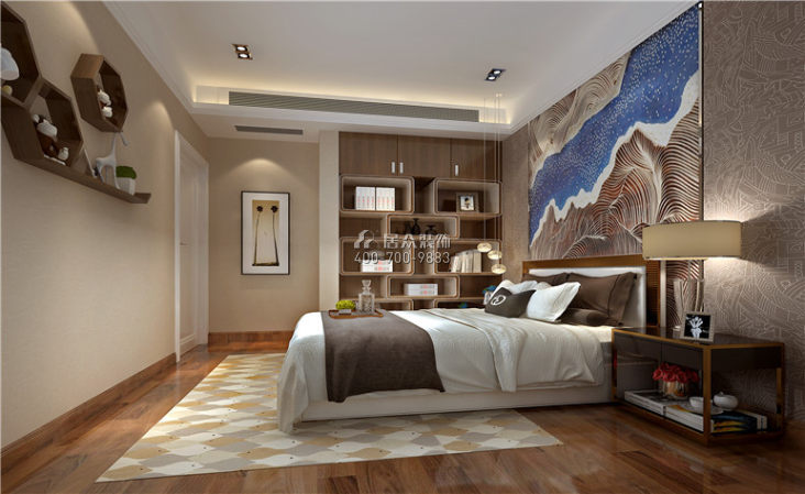 融創熙園175平方米現代簡約風格平層戶型臥室裝修效果圖