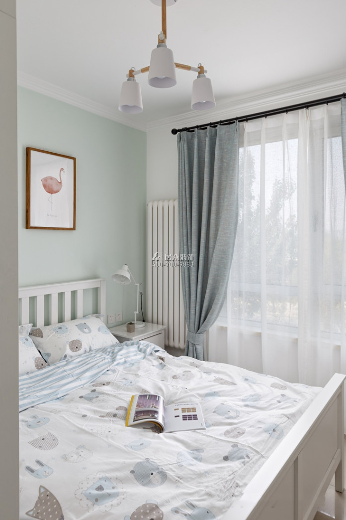 山语清晖109平方米北欧风格平层户型卧室装修效果图