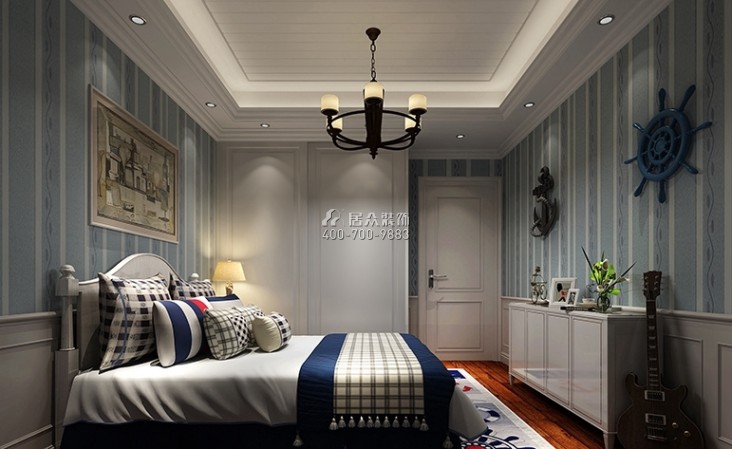 懿峰雅居230平方米欧式风格平层户型卧室装修效果图