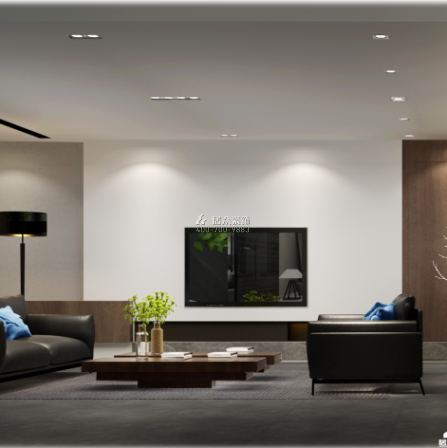 北辰定江洋210平方米中式风格平层户型客厅装修效果图
