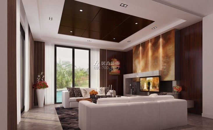 凱因新城天譽190平方米其他風格復式戶型客廳裝修效果圖