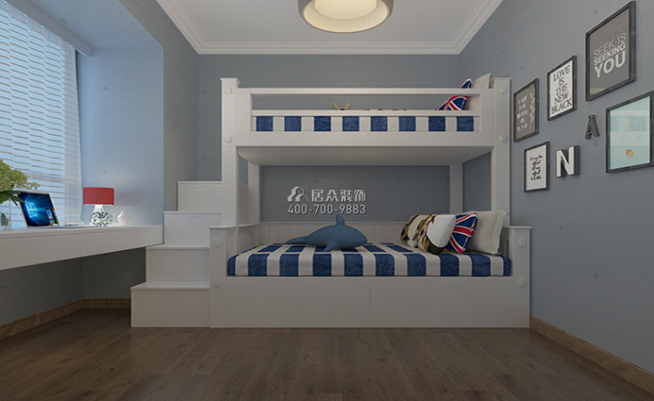 东方天城80平方米现代简约风格平层户型卧室装修效果图