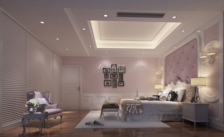 锦绣山河300平方米欧式风格平层户型卧室装修效果图