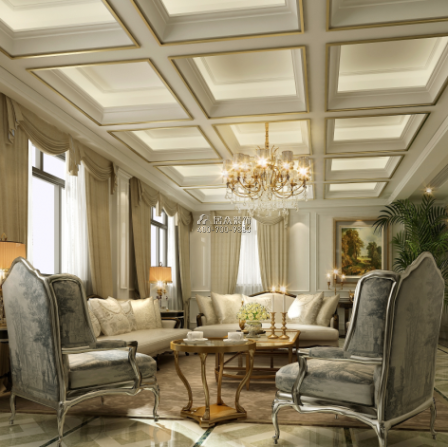 今都王府175平方米歐式風格平層戶型客廳裝修效果圖