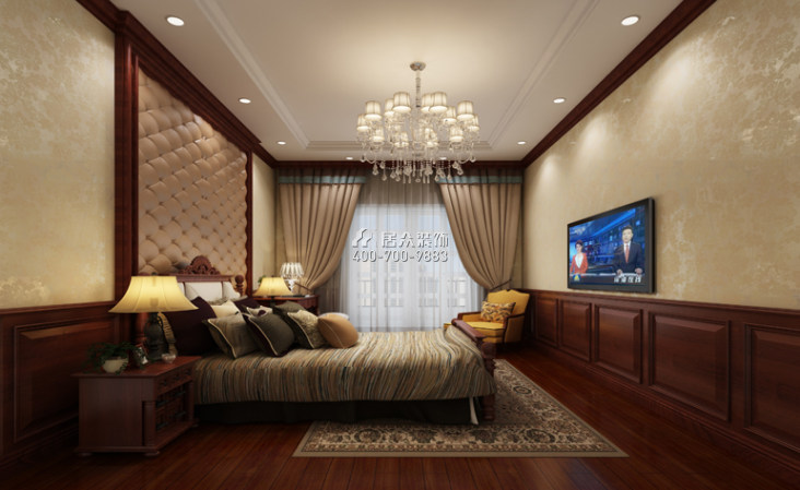 凌海名庭190平方米混搭风格平层户型卧室装修效果图