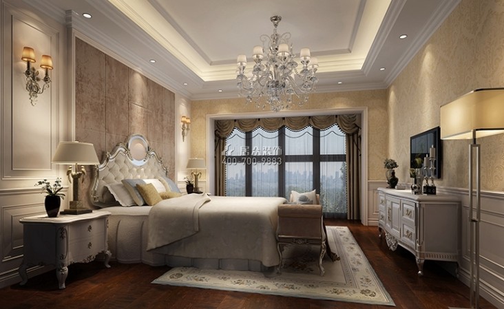 香格名苑175平方米欧式风格平层户型卧室装修效果图
