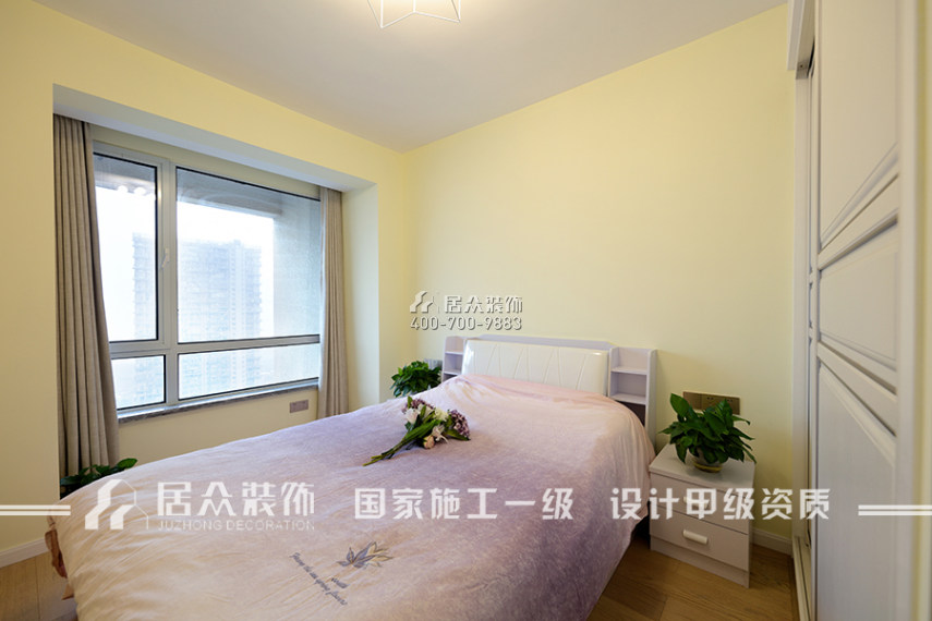 观澜时代97平方米现代简约风格平层户型卧室装修效果图