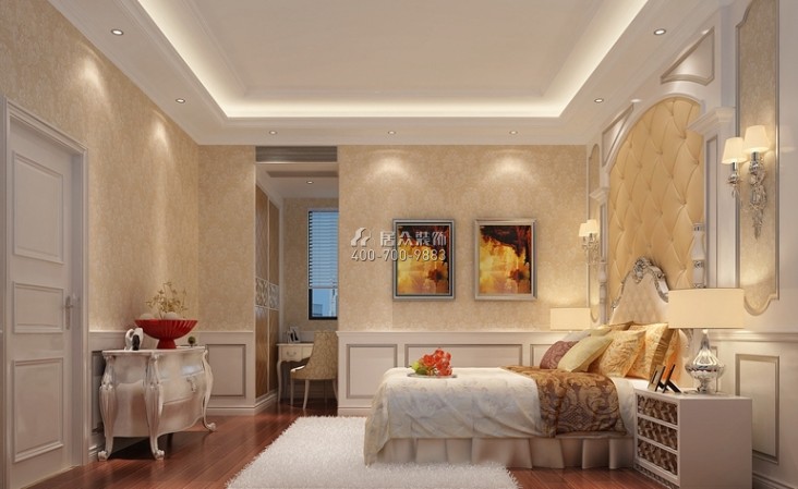 阳明山庄650平方米欧式风格别墅户型卧室装修效果图