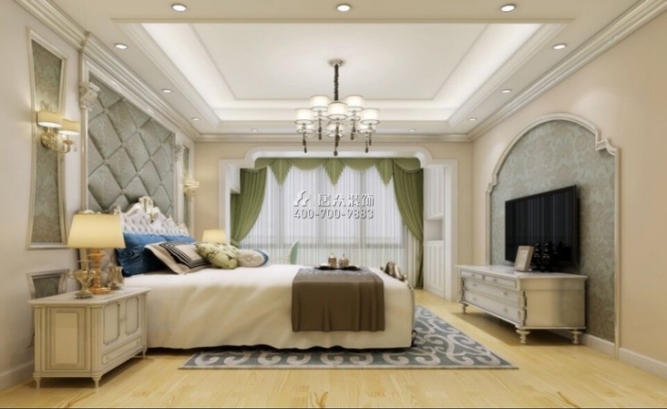 润恒尚园202平方米欧式风格复式户型卧室装修效果图