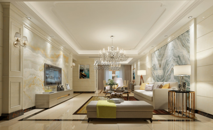 美的君兰江山315平方米欧式风格平层户型客厅装修效果图