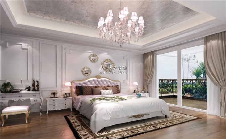 十二橡树庄园一期380平方米欧式风格别墅户型卧室装修效果图