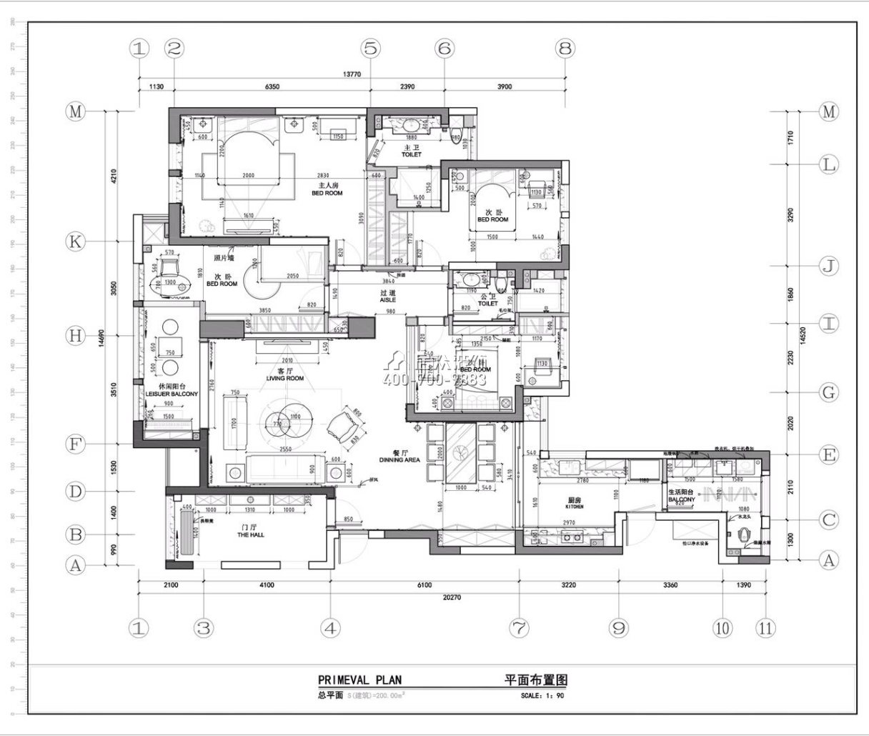 第六都210平方米混搭风格平层户型客厅九州平台官方网站（中国）有限公司效果图