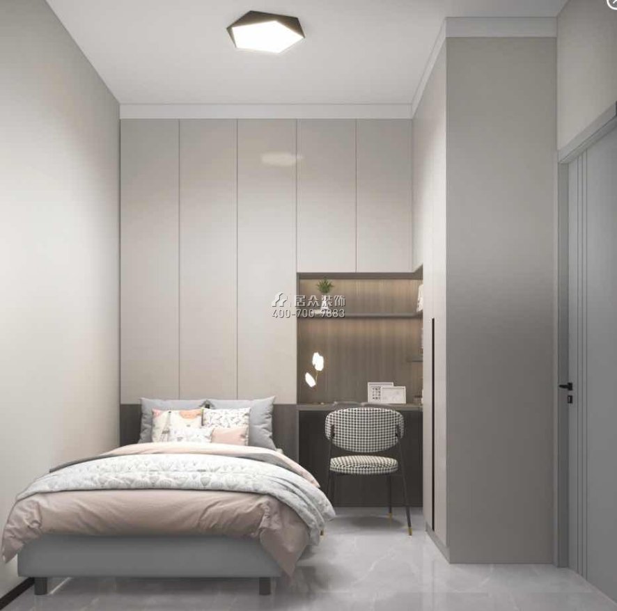 观禧花园57平方米现代简约风格平层户型卧室装修效果图
